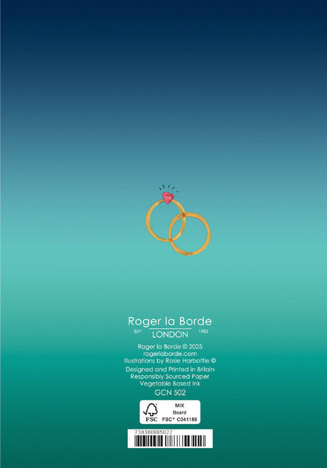 Roger la Borde Over the Rainbow Petite Card featuring artwork by Rosie Harbottle