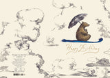 Roger la Borde Flying Bear Petite Card featuring artwork by Elise Hurst