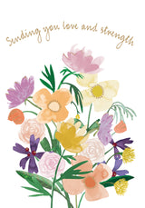 Roger la Borde Floral Supernova Petite Card featuring artwork by Katie Vernon