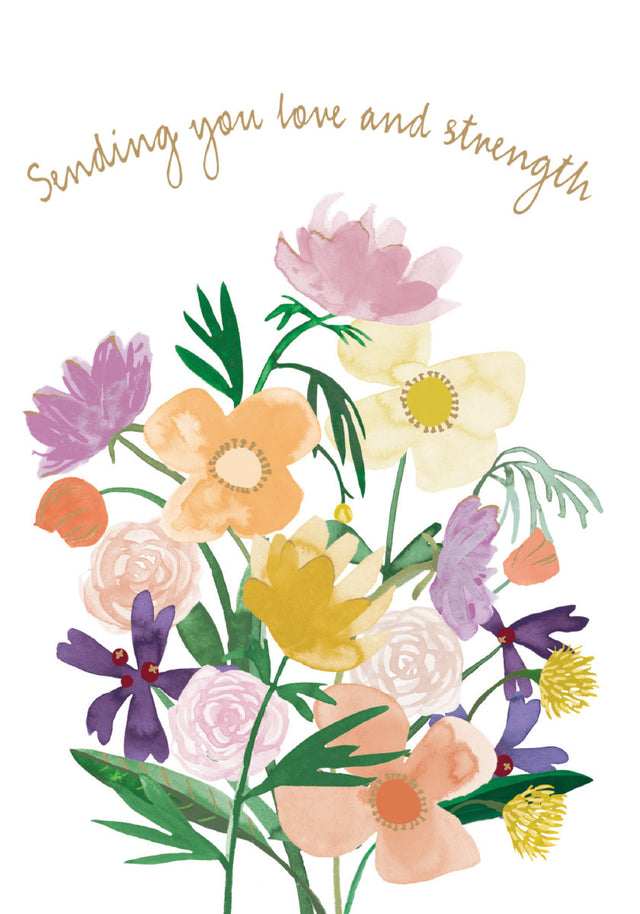 Roger la Borde Floral Supernova Petite Card featuring artwork by Katie Vernon