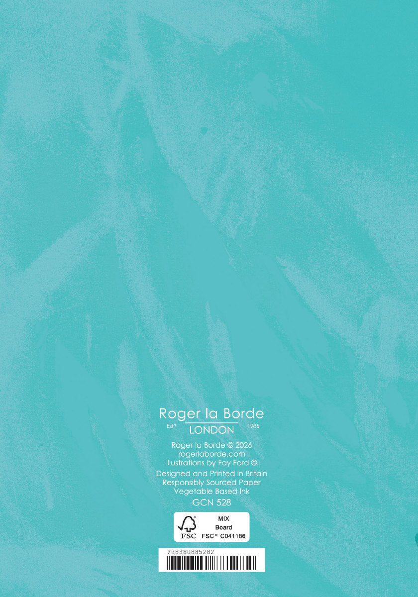 Roger la Borde Bookstack Petite Card featuring artwork by Fay Ford