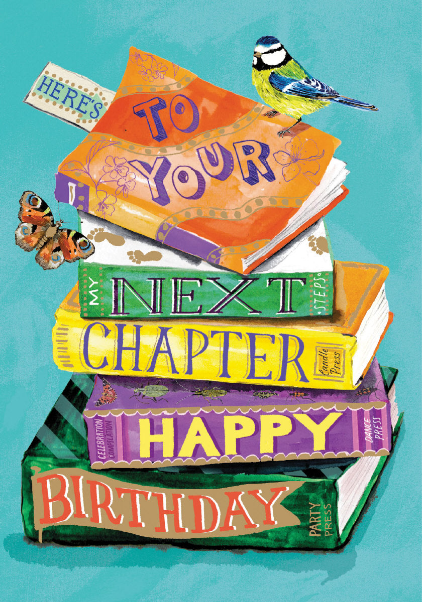 Roger la Borde Bookstack Petite Card featuring artwork by Fay Ford