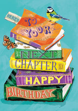 Roger la Borde Bookstack Petite Card featuring artwork by Fay Ford