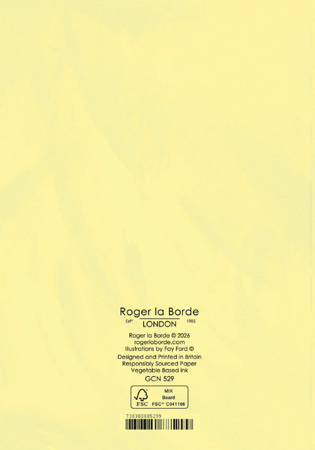 Roger la Borde Bookstack Petite Card featuring artwork by Fay Ford