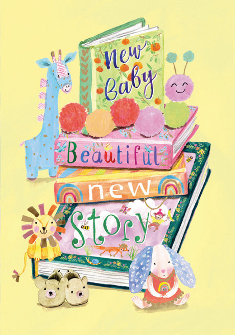 Roger la Borde Bookstack Petite Card featuring artwork by Fay Ford