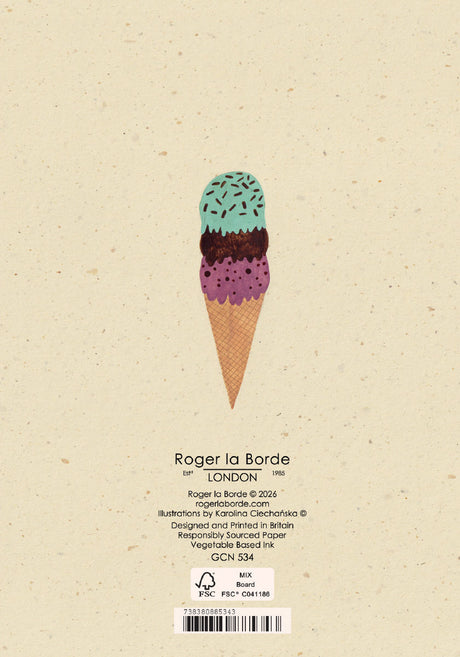 Roger la Borde Petit Fours Petite Card featuring artwork by Karolina Ciechanska