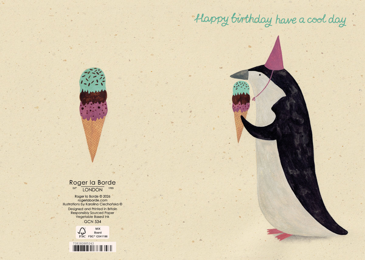 Roger la Borde Petit Fours Petite Card featuring artwork by Karolina Ciechanska