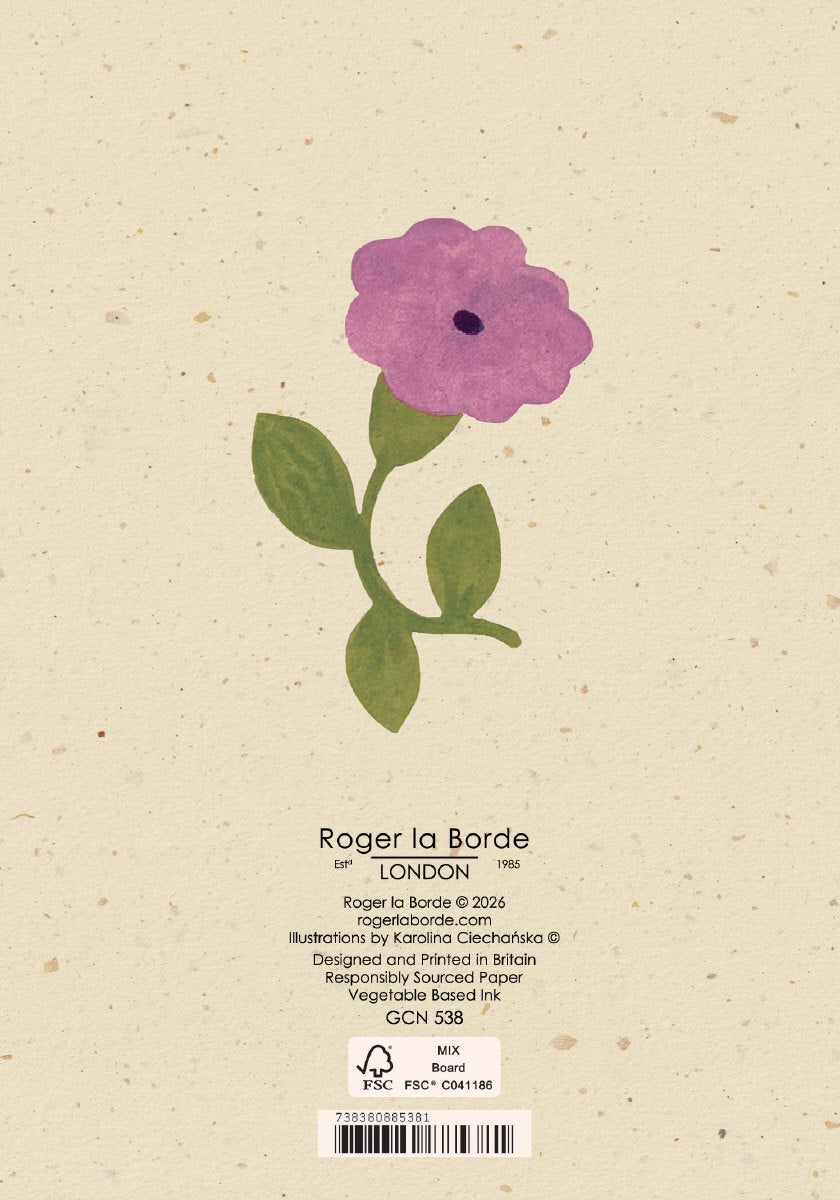 Roger la Borde Petit Fours Petite Card featuring artwork by Karolina Ciechanska