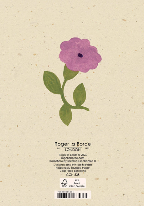 Roger la Borde Petit Fours Petite Card featuring artwork by Karolina Ciechanska