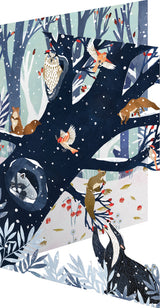 Roger la Borde Wild Wood Hideaway Lasercut Card featuring artwork by Antoana Oreski
