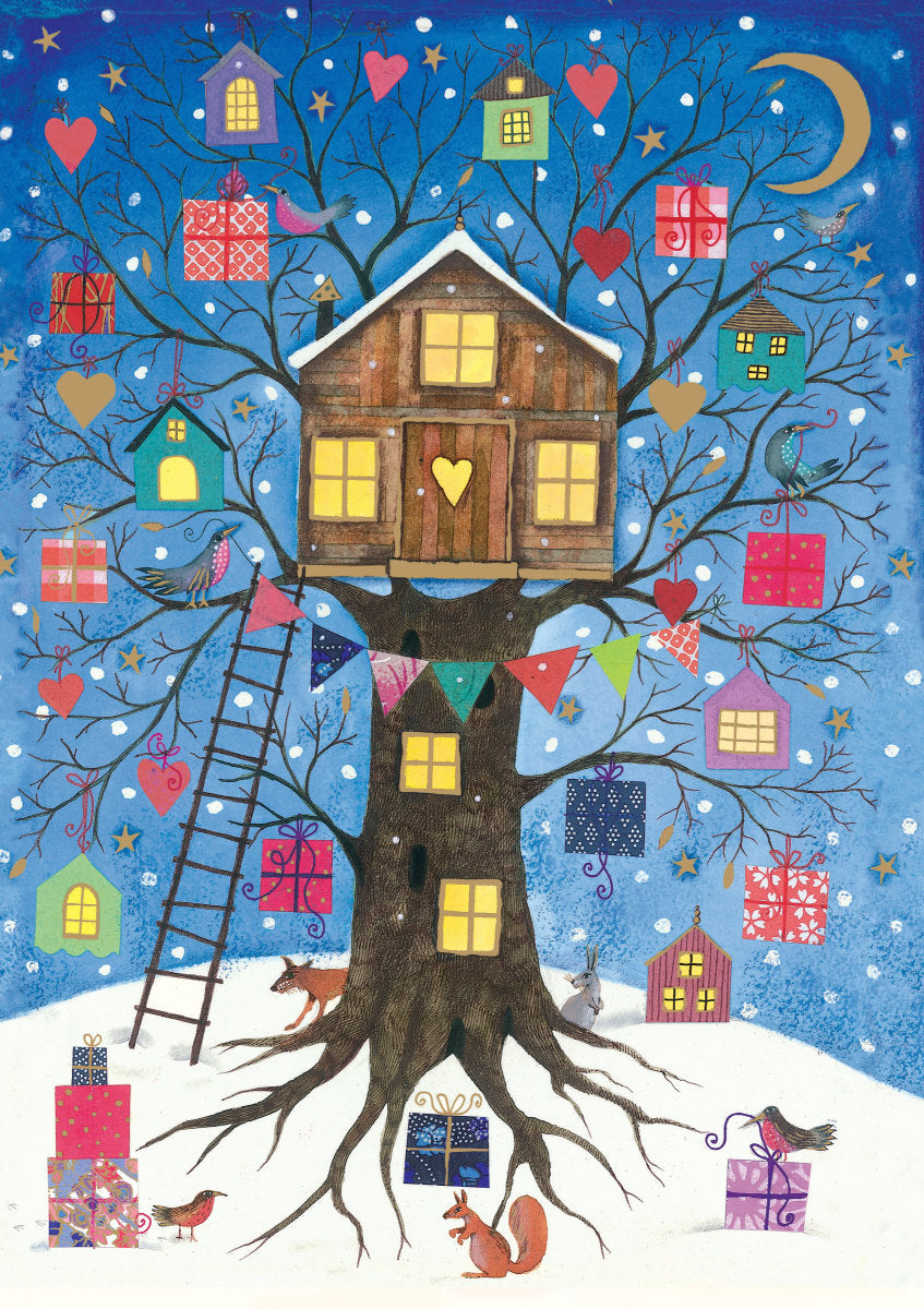 Roger la Borde Iconic Standard Christmas Card featuring artwork by Jane Ray