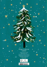 Roger la Borde Wild Winter Forest Standard Christmas Card featuring artwork by Katie Vernon