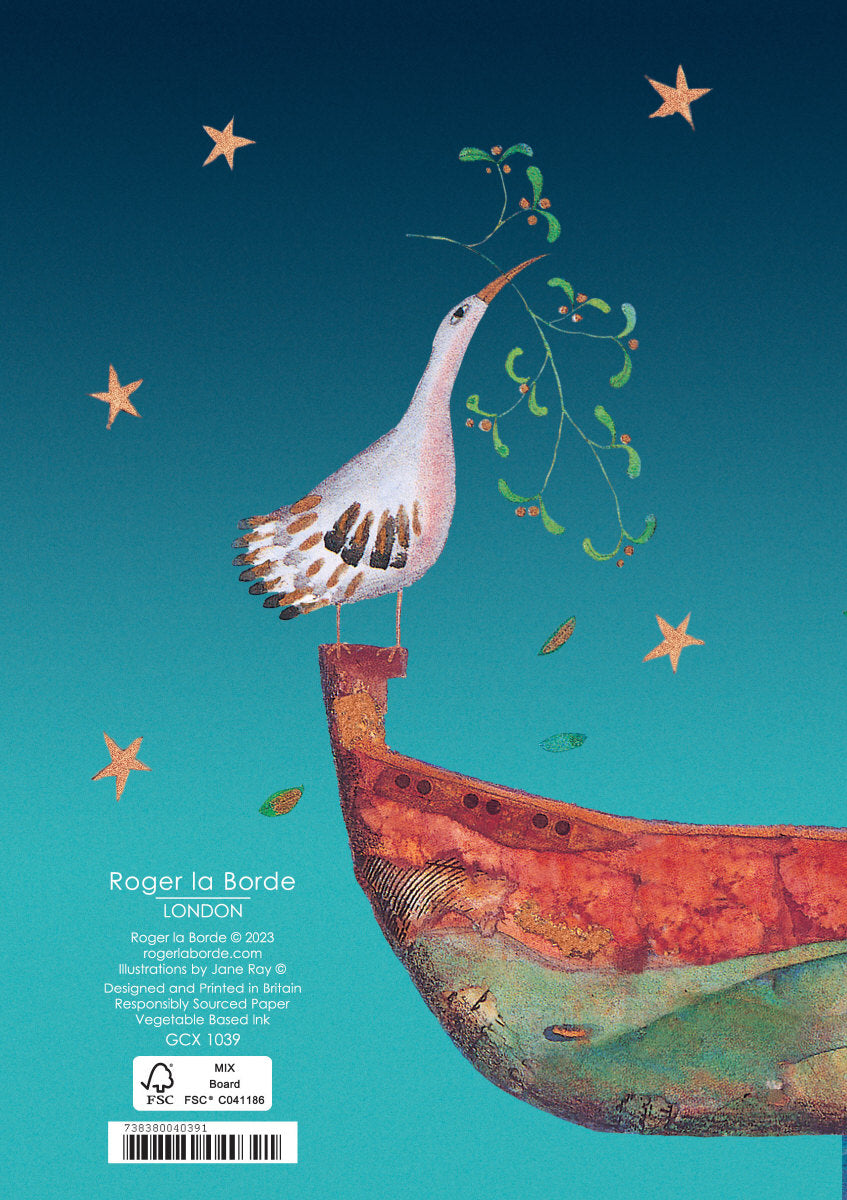 Roger la Borde Christmas Tree Standard Card featuring artwork by Jane Ray