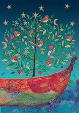 Roger la Borde Christmas Tree Standard Card featuring artwork by Jane Ray
