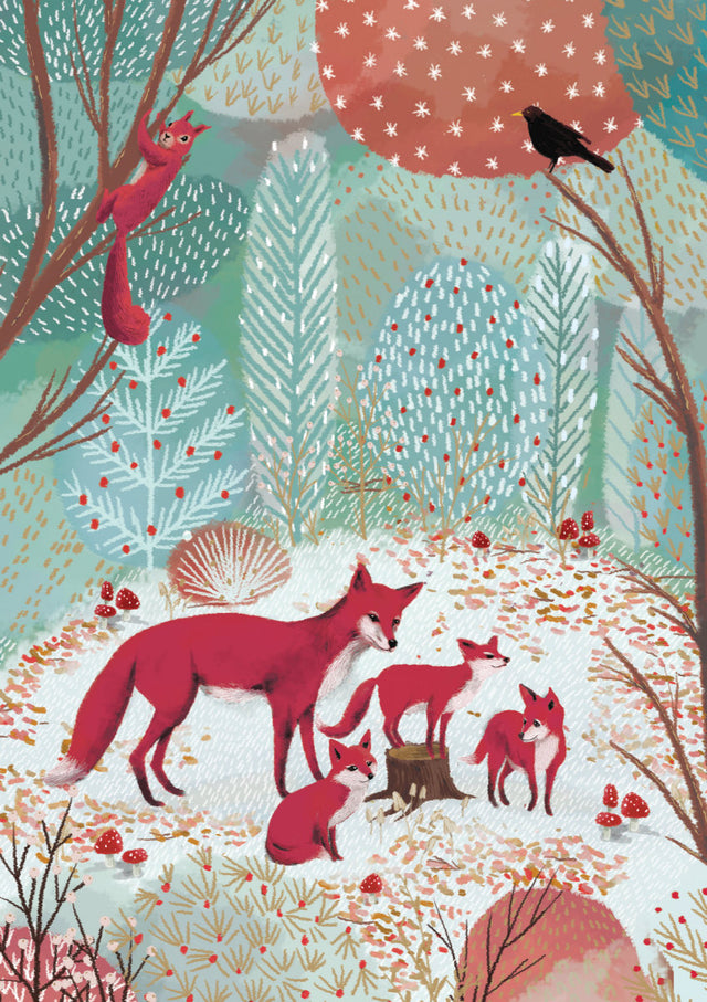 Roger la Borde Heart of the Forest Standard Card featuring artwork by Jane Newland