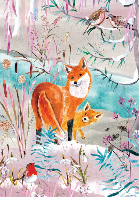 Roger la Borde Wild Winters Song Greeting Card featuring artwork by Fay Ford