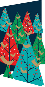 Roger la Borde Brilliant Birds Lasercut Card featuring artwork by Roger la Borde