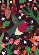 Roger la Borde Christmas Chorus Standard Card featuring artwork by Monika Forsberg