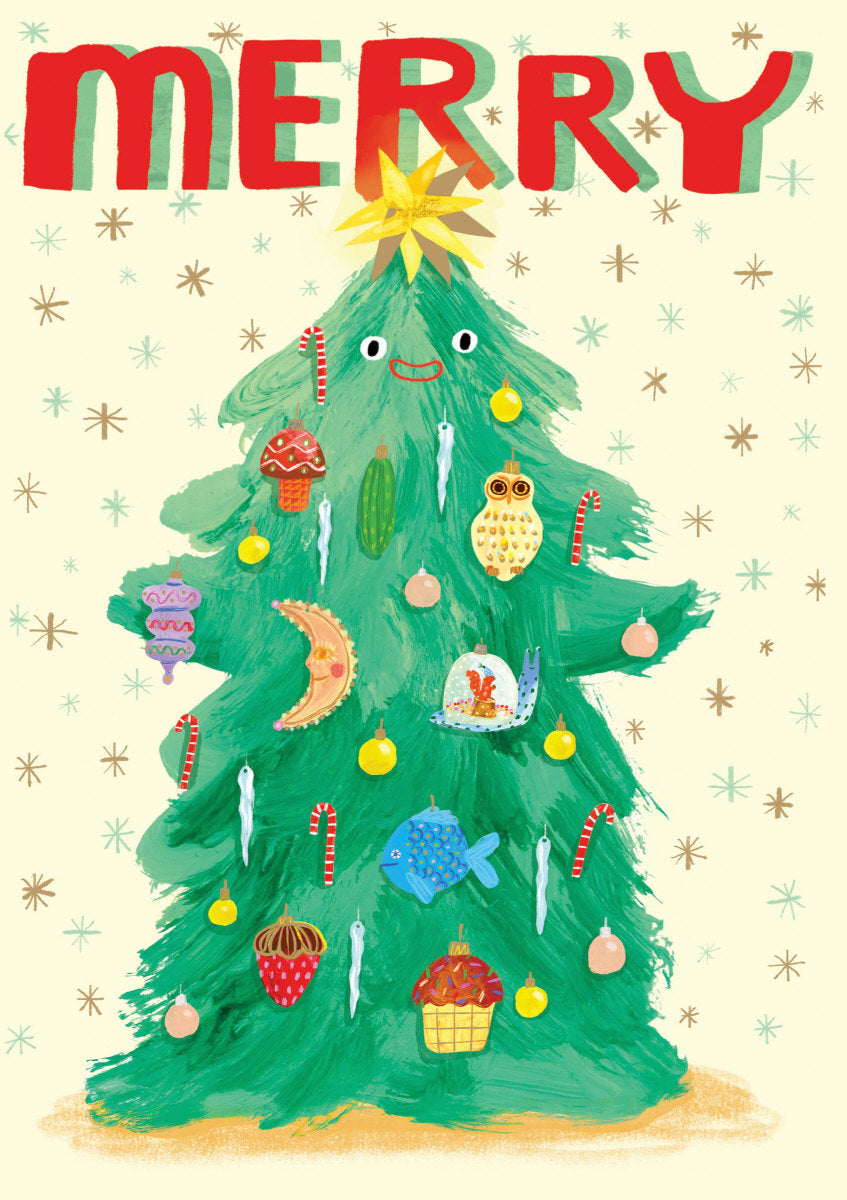 Roger la Borde Wild Winter Forest Standard Card featuring artwork by Katie Vernon