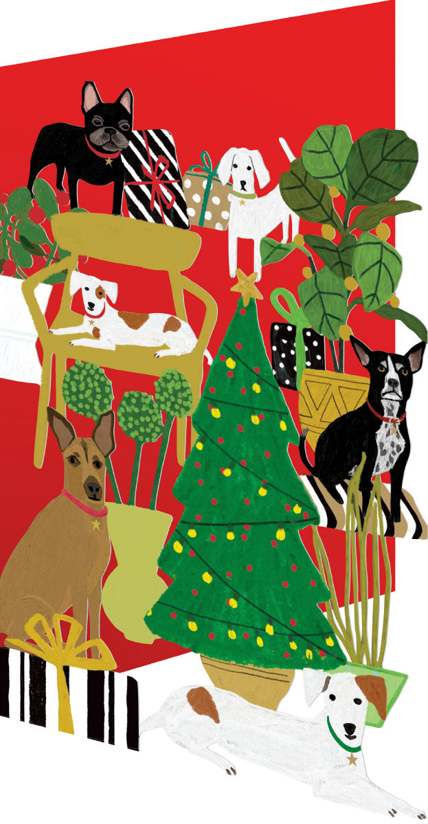 Roger la Borde Pooch Perfection Lasercut Card featuring artwork by Anne Bentley