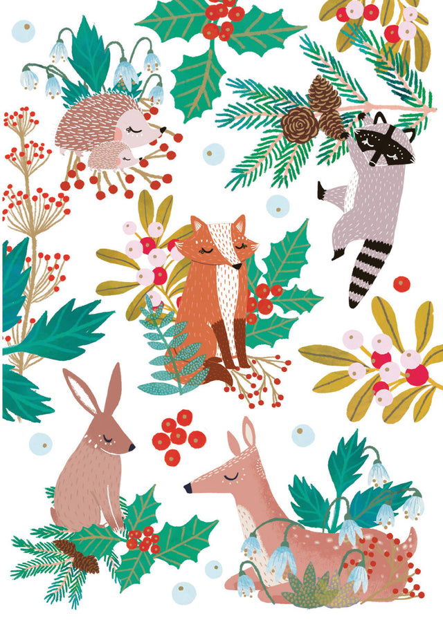 Roger la Borde Snowy Sanctuary Standard Card featuring artwork by Antoana Oreski