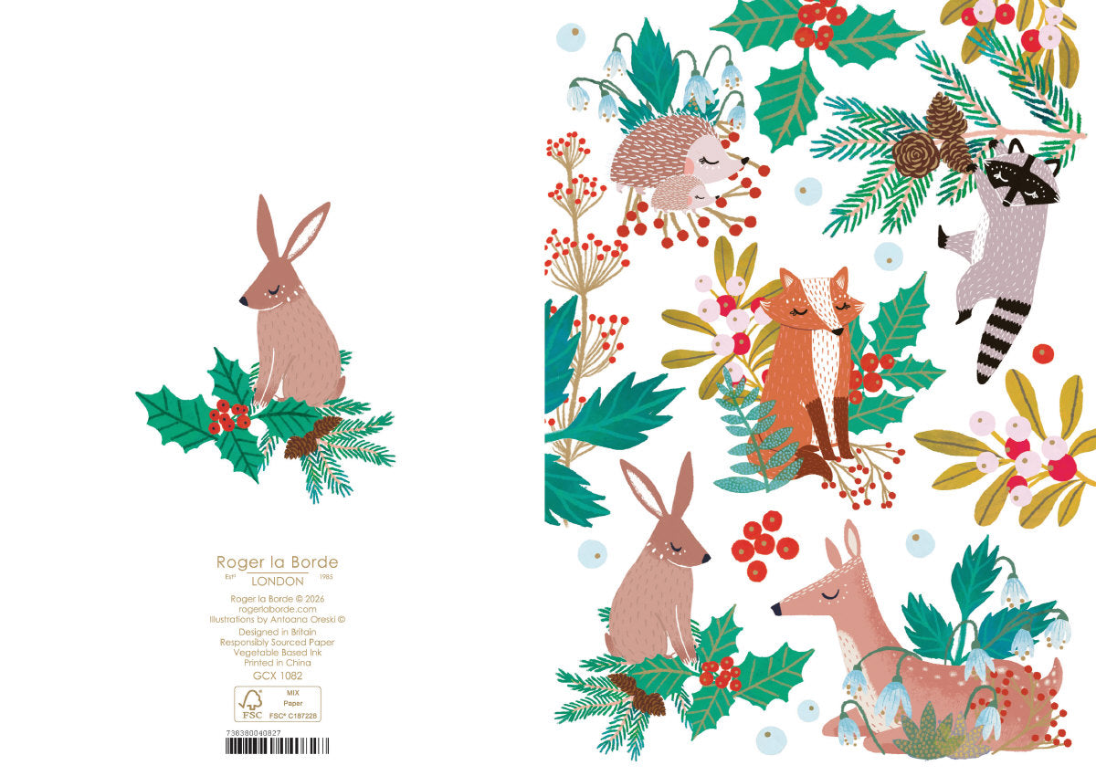 Roger la Borde Snowy Sanctuary Standard Card featuring artwork by Antoana Oreski