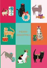 Roger la Borde Cat Checkerboard Standard Card featuring artwork by Anne Bentley