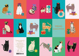 Roger la Borde Cat Checkerboard Standard Card featuring artwork by Anne Bentley