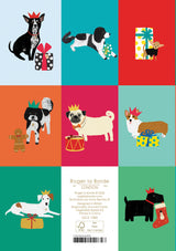 Roger la Borde Dog Checkerboard Standard Card featuring artwork by Anne Bentley