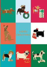 Roger la Borde Dog Checkerboard Standard Card featuring artwork by Anne Bentley