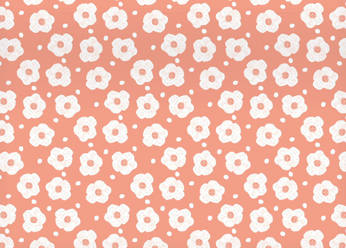 Roger la Borde Cinnamon and Ginger Reversible wrap featuring artwork by Holly Jolley