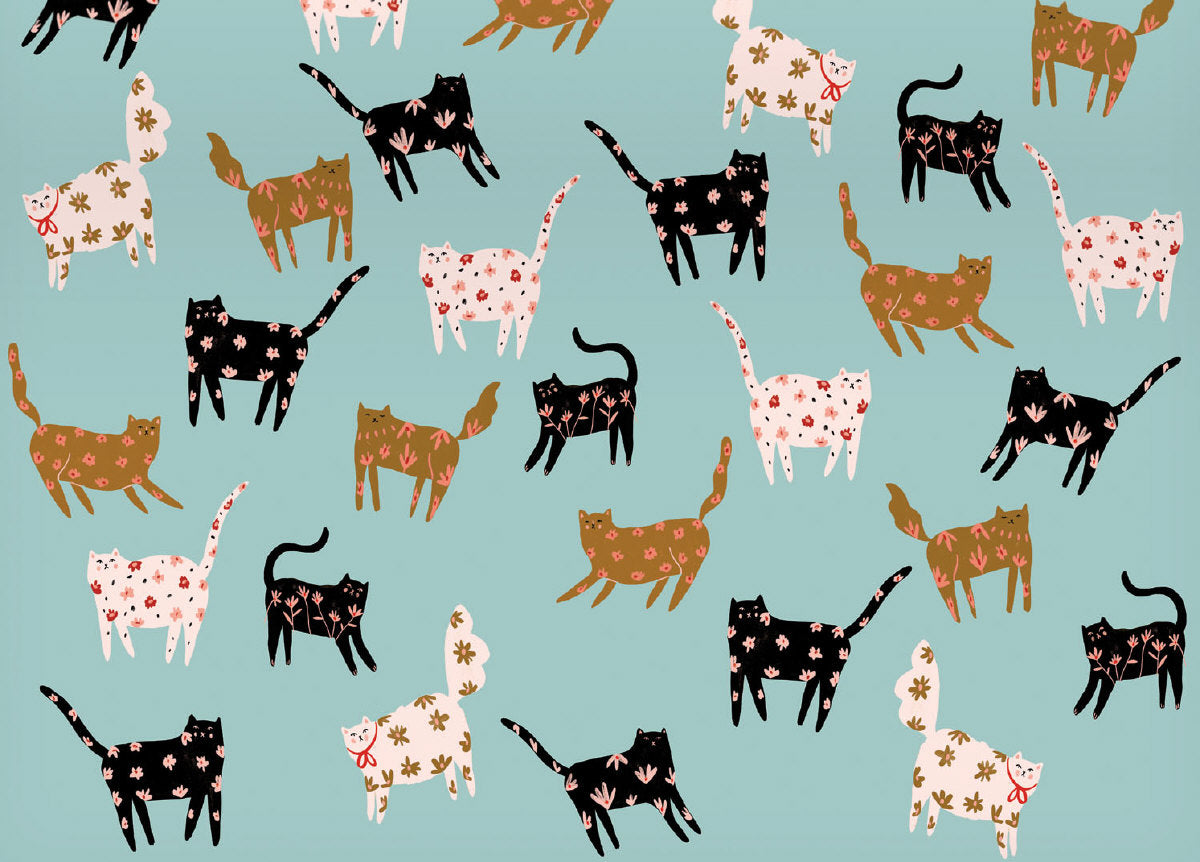 Roger la Borde Cinnamon and Ginger Reversible wrap featuring artwork by Holly Jolley