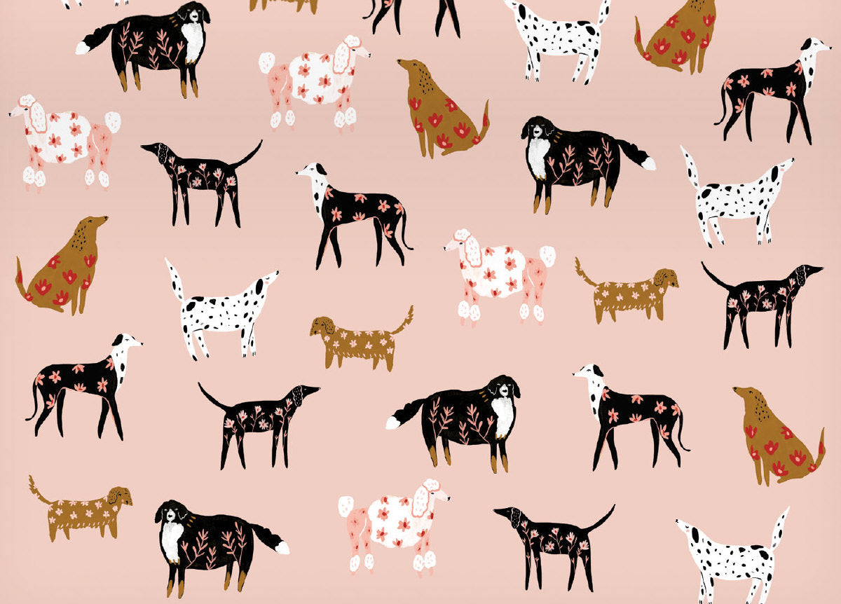 Roger la Borde Cinnamon and Ginger Reversible Wrap featuring artwork by Holly Jolley
