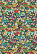 Roger la Borde Dino Mighty Reversible Wrap featuring artwork by Katherine Quinn
