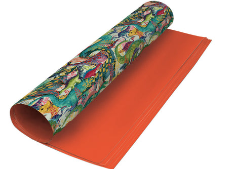 Roger la Borde Dino Mighty Reversible Wrap featuring artwork by Katherine Quinn