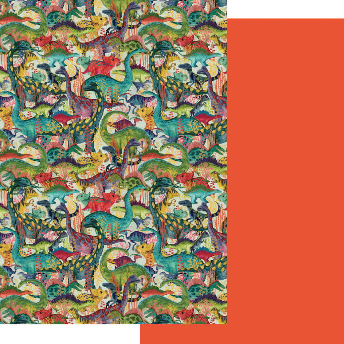 Roger la Borde Dino Mighty Reversible Wrap featuring artwork by Katherine Quinn