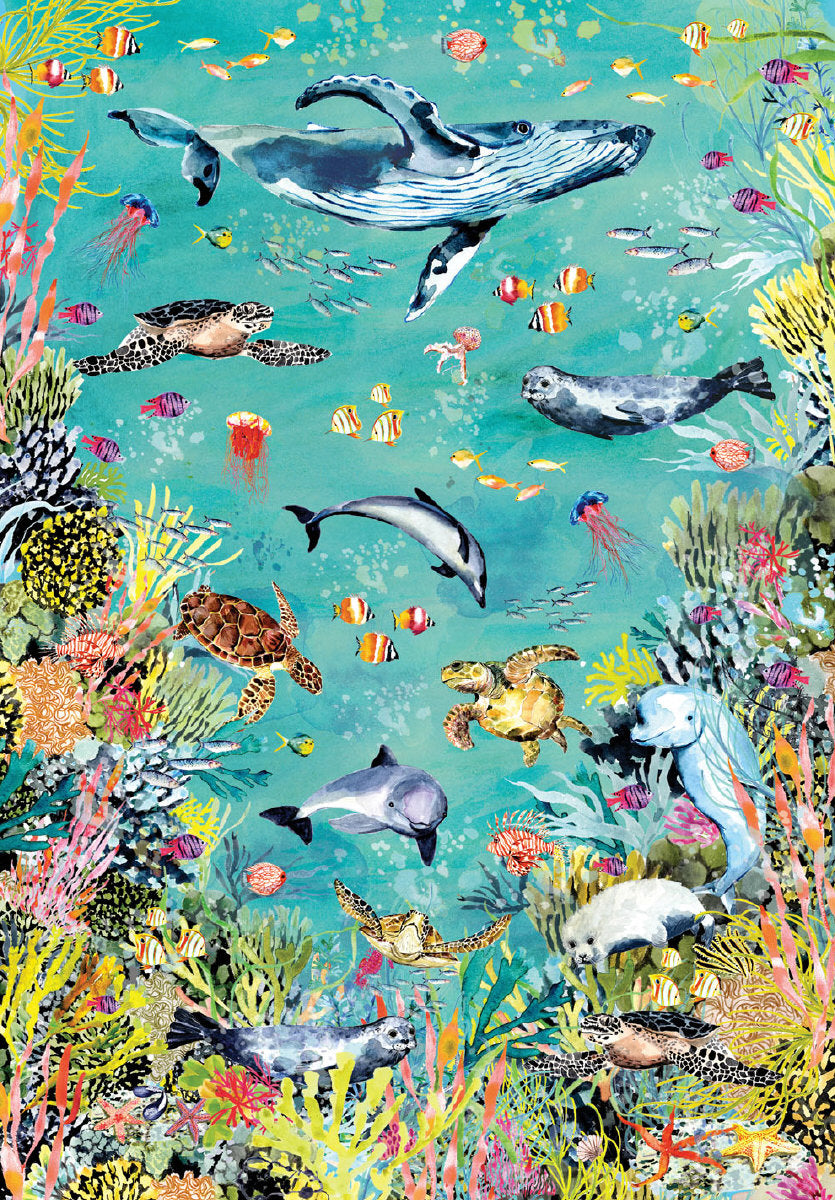 Roger la Borde Oceania Reversible Wrap featuring artwork by Fay Ford