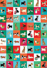 Roger la Borde Dog Checkerboard Reversible Wrap featuring artwork by Anne Bentley