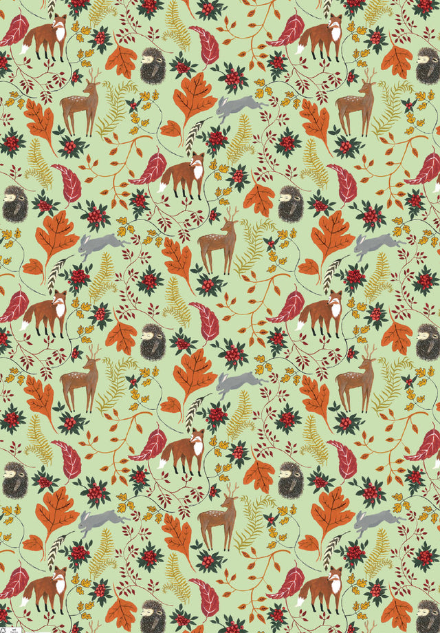Roger la Borde Golden Bough Reversible Wrap featuring artwork by Rebecca Rebouche