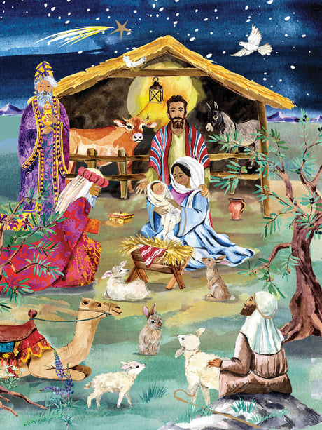 Roger la Borde The Christmas Story Petite Card Pack featuring artwork by Fay Ford