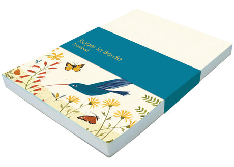 Roger la Borde Hummingbird Notepad featuring artwork by Lara Hawthorne
