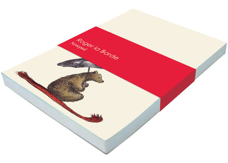 Roger la Borde Flying Bear Notepad featuring artwork by Elise Hurst