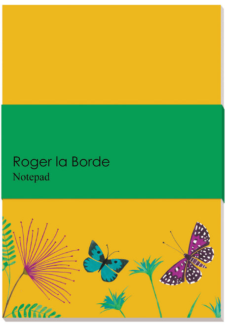 Roger la Borde Night Flower Notepad featuring artwork by Lara Hawthorne