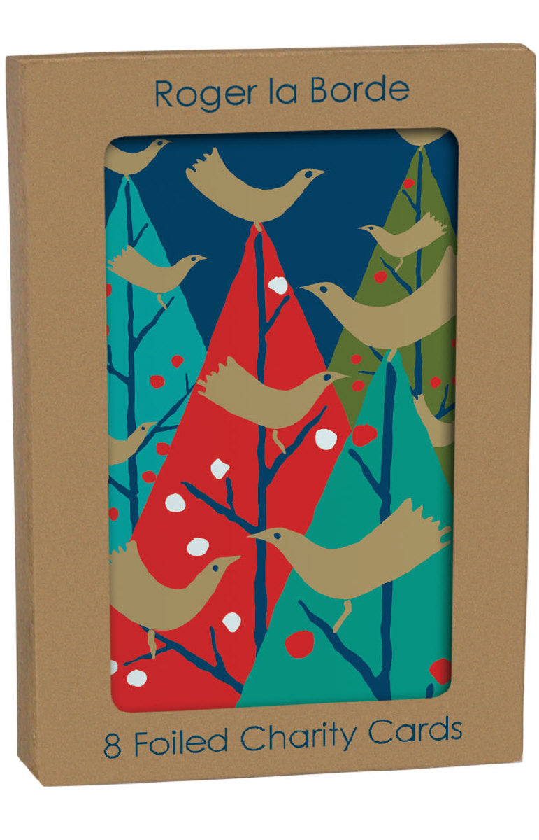Roger la Borde Christmas Gold Foil Card Pack featuring artwork by Roger la Borde