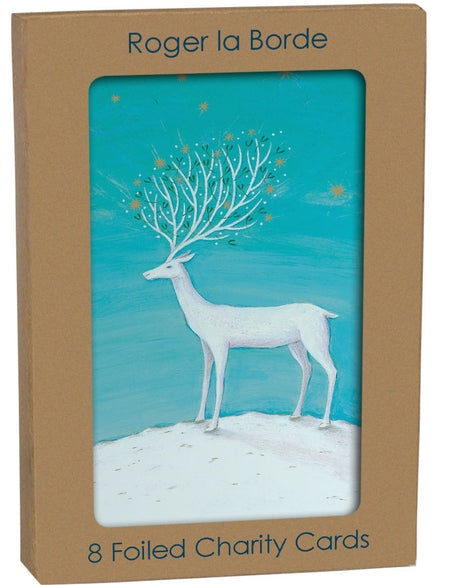 Roger la Borde Christmas Gold Foil Card Pack featuring artwork by Roger la Borde