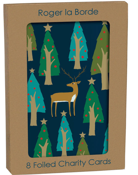 Roger la Borde Christmas Gold Foil Card Pack featuring artwork by Roger la Borde
