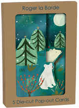 Roger la Borde Northern Lights Tri-fold Card Pack featuring artwork by Katie Vernon