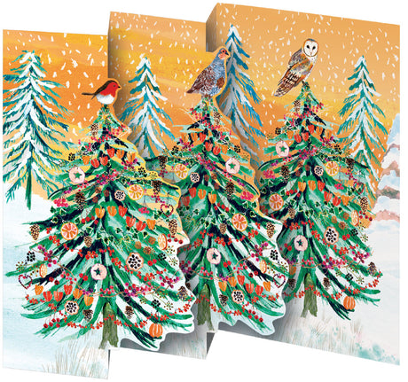 Roger la Borde Wild Winters Song Tri-fold Card featuring artwork by Fay Ford