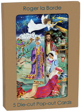 Roger la Borde The Christmas Story Tri-fold Card Pack featuring artwork by Fay Ford