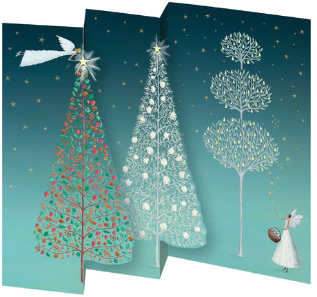 Roger la Borde Angelic Antics Tri-fold Card featuring artwork by Roger la Borde